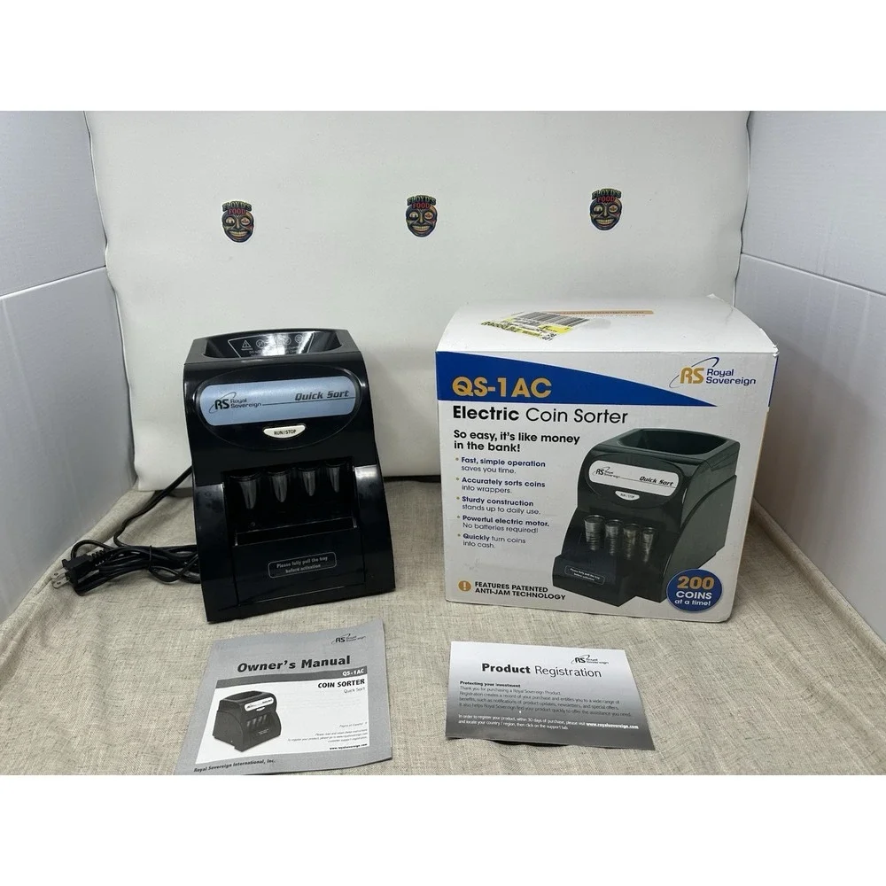 Royal Sovereign QS-1AC Coin‎ Sorter Counter Machine tested and works perfectly